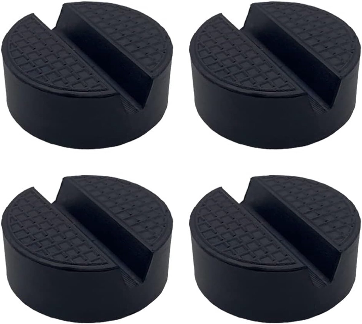 Rubberen pad voor krik, 4 stuks, garagekrik voor krikken, zwart
