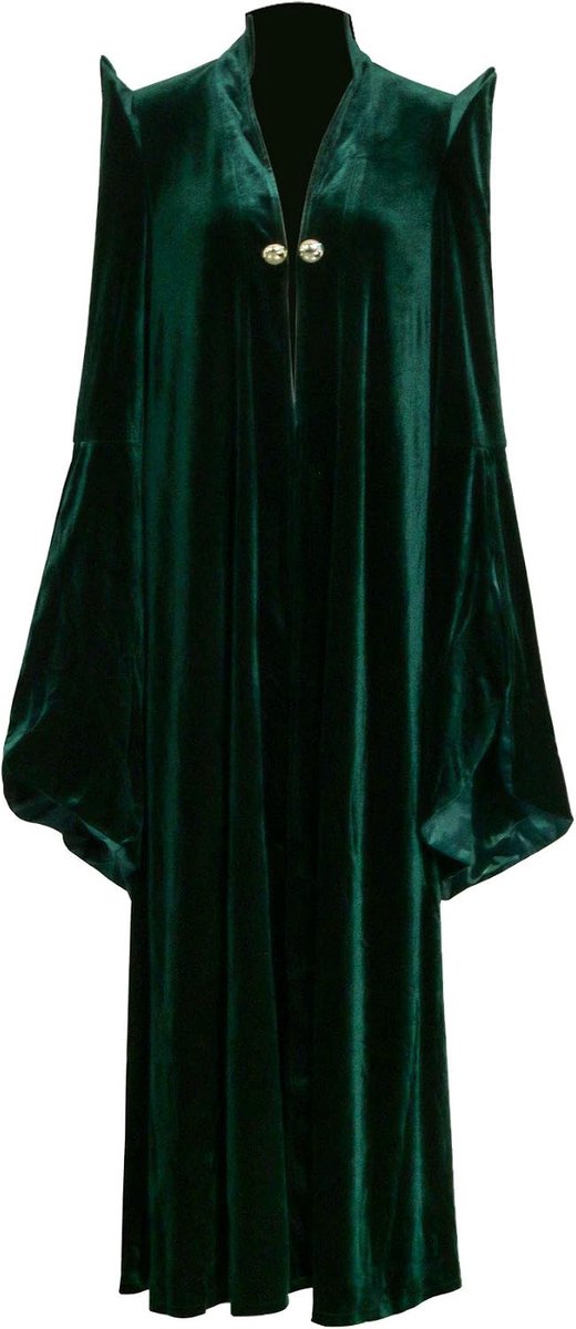 McGonagall Kostuum Fluwelen Magic Wizard Robe met spitse Hoed Halloween Cosplay Party Outfit