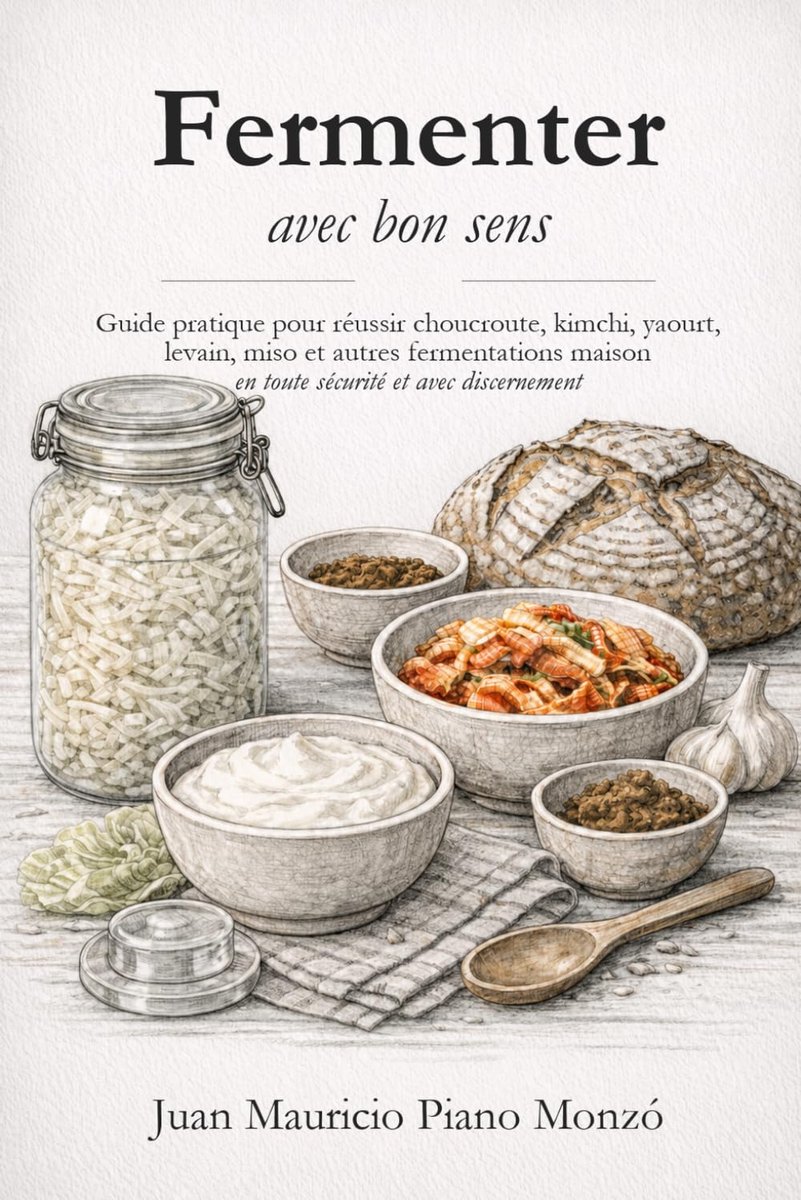 avec bon sens: Guide pratique pour réussir choucroute, kimchi, yaourt, levain, miso et autres fermentations maison en toute sécurité et avec discernement