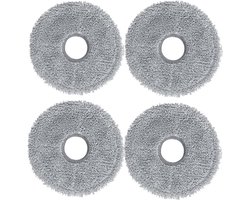 4 stuks microvezel dweilpads voor Dreame L10/L10s/L20/L40/X40/X50, Xiaomi X10+/X20+, Roborock Qrevo S5V Curv, reserve mopdoeken robotstofzuiger accessoires