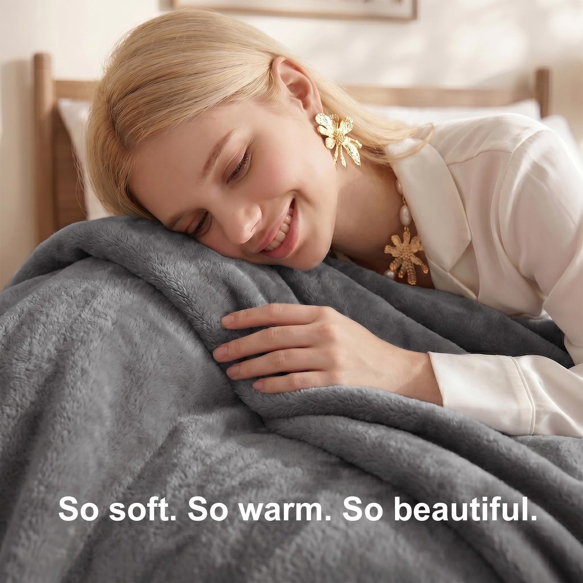 Omgoods - Fleece Dekentje 220x240 cm - Extra Zacht en Warm voor Sofa en Bed