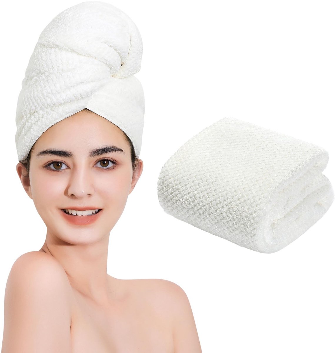 Omgoods - Microfiber Haartowel 50x100 cm voor Sneldrogen van Haar