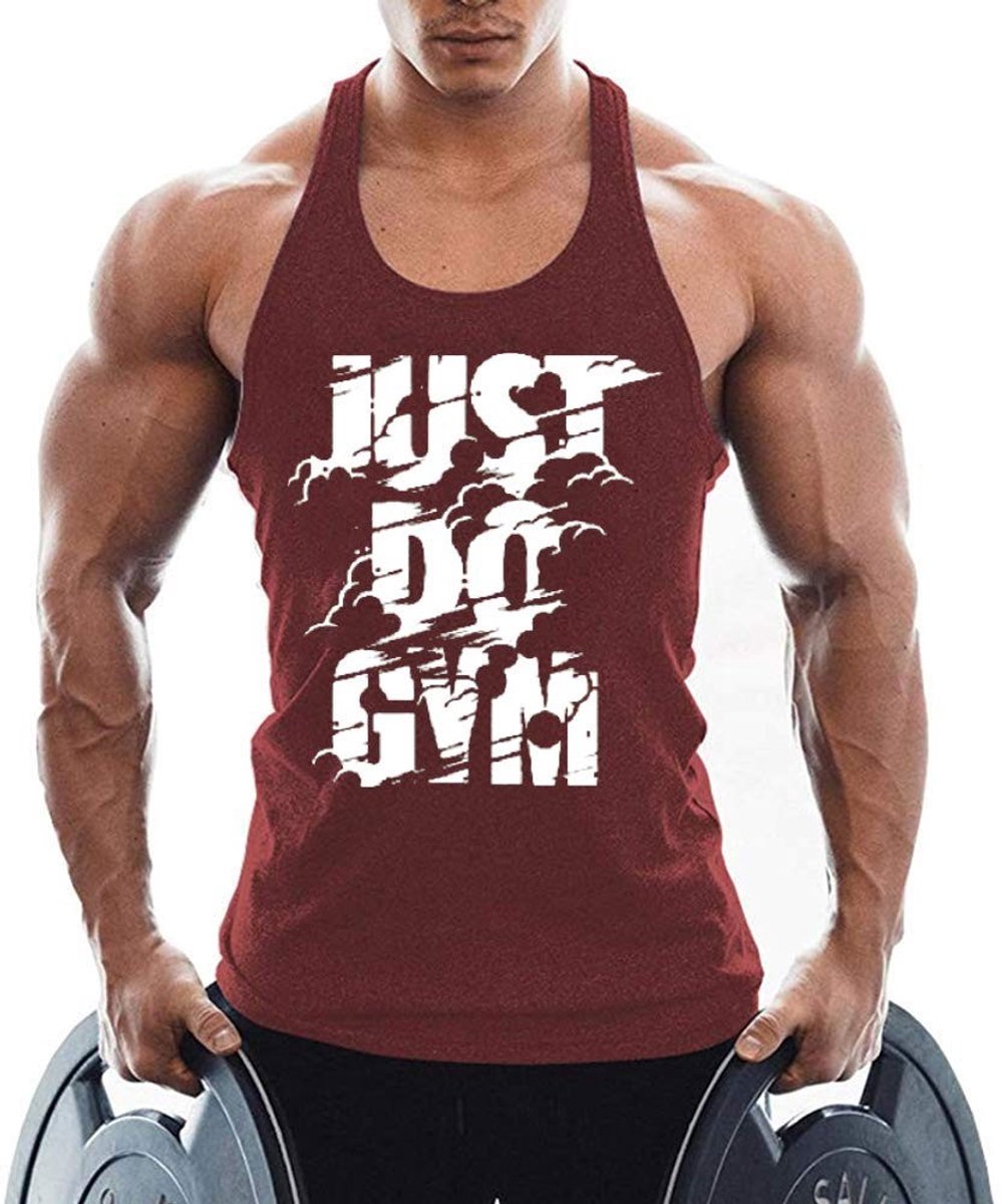 Omgoods - DO Heren Gym Tanktop - Mouwloze Vest in Rood