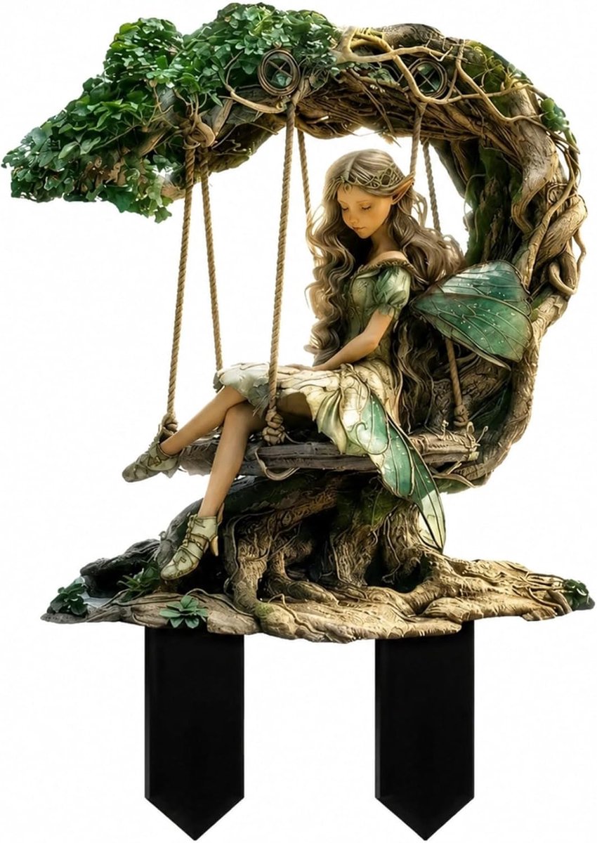 2D Tuindecoratie - 1 stuk - 20×30 cm - Acryl - Decoratief buitenornament voor gazons, tuinen en potplanten - Perfect cadeau voor vrienden en tuinliefhebbers - Groen