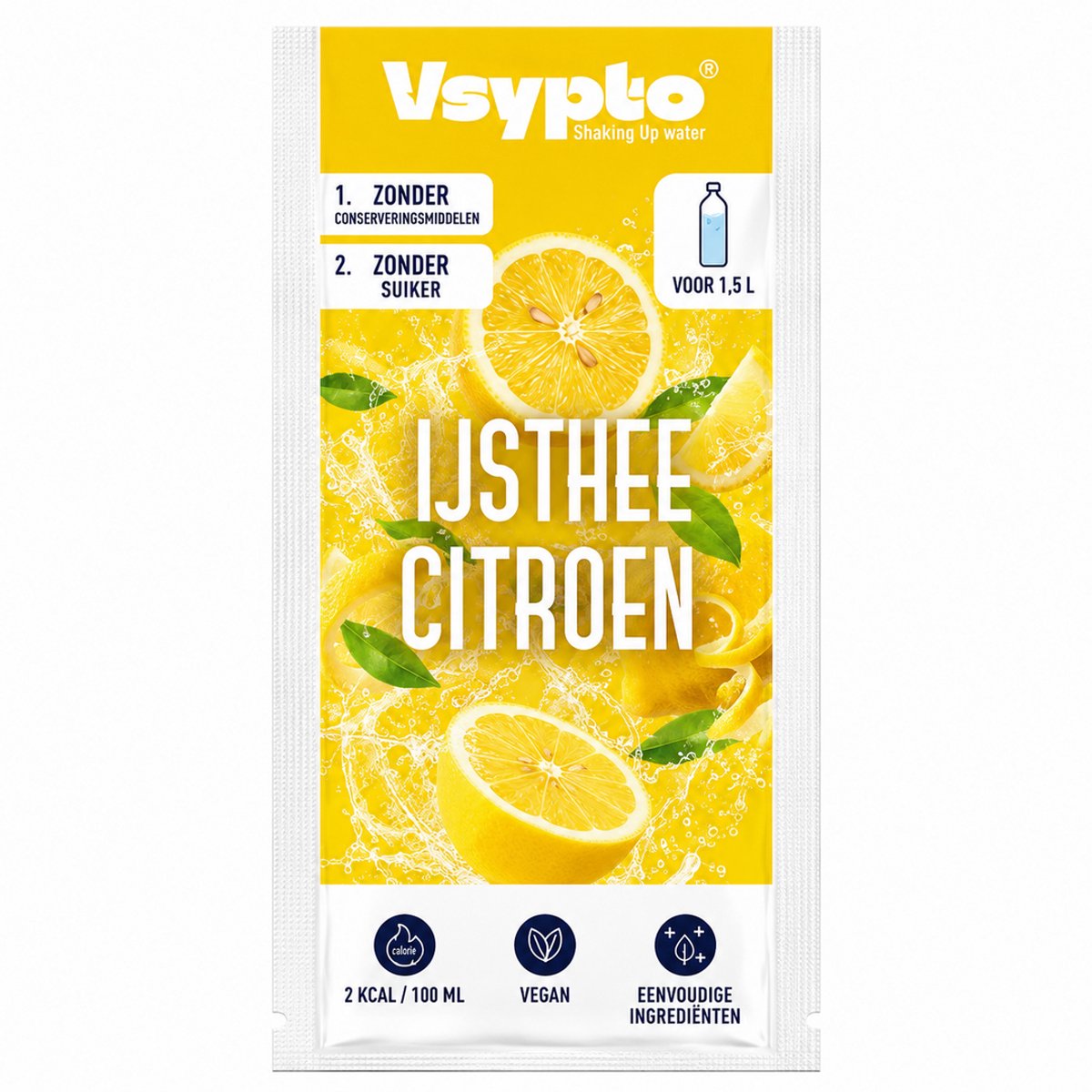 VSYPTO Ice Tea Citroen - Wateraromapoeder, 9 g - 5 stuks