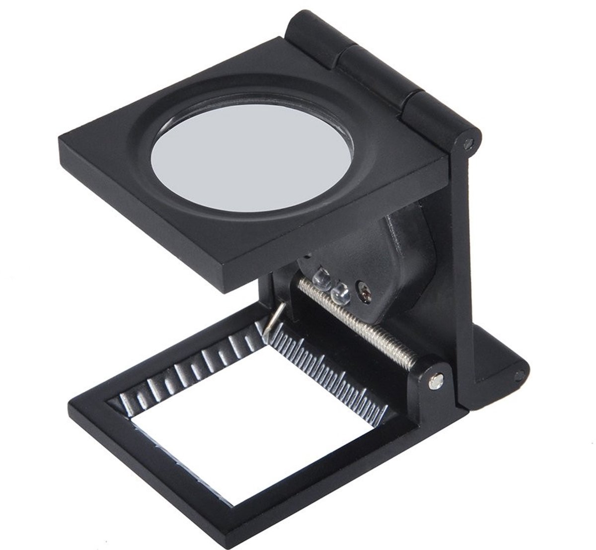 Omgoods - Draadteller - Inklapbare LED Loep - Hoogwaardige Vergroting - Zwart - Geschikt voor Textiel en Sieraden - 10x Vergrootglas
