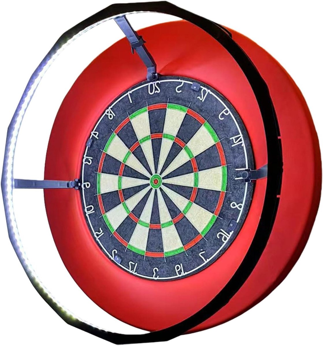 Dartbord Verlichtingssysteem - LED Dartbord Ring - Precisie Darten - Gelijkmatige Schaduwvrije Verlichting - 31.5 cm - Zwart