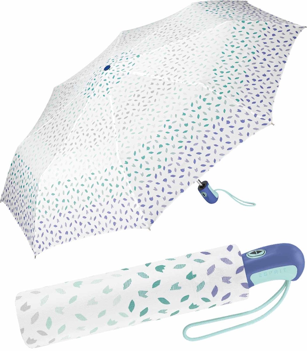 Omgoods - Pocket Paraplu met Elegante Bloemenprint