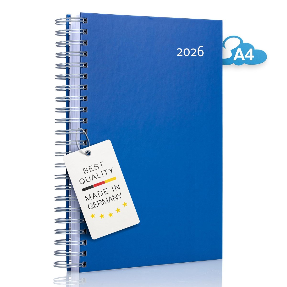 Omgoods - 2025 A4 Desk Calendar - Ruim Dagindeling met Praktische Ringbinding