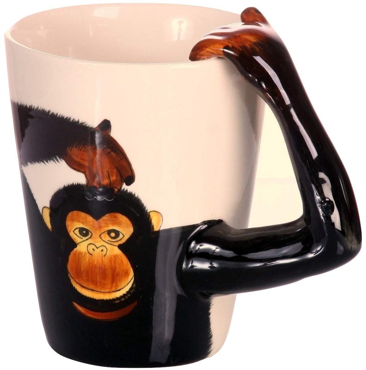 Omgoods - Monkey 3D Keramische Mok - Uniek Dierenontwerp voor Koffie en Thee