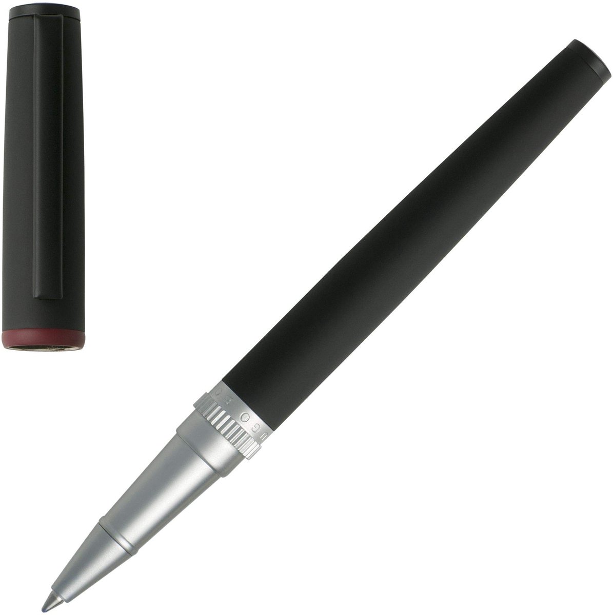 Omgoods - Luxe Rollerbal Pen in Zwart/Rood - Ergonomisch Ontwerp