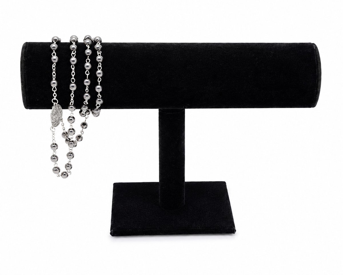 Fliex - sieradenopberger - Armbanden Display Zwart Fluweel – Sieradenhouder Staand – Armband- en Horlogehouder – Luxe Sieradendisplay