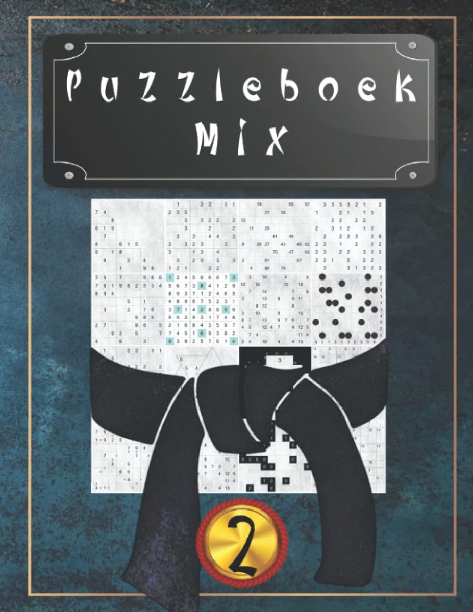 Puzzleboek Mix 2 - 14 verschillende soorten puzzels - 1000 logische puzzels - voor beginners tot professionals - ShopVlot