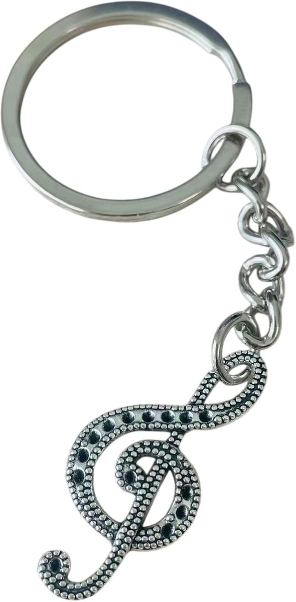 Sleutelhanger muzieknoot hanger cadeau
