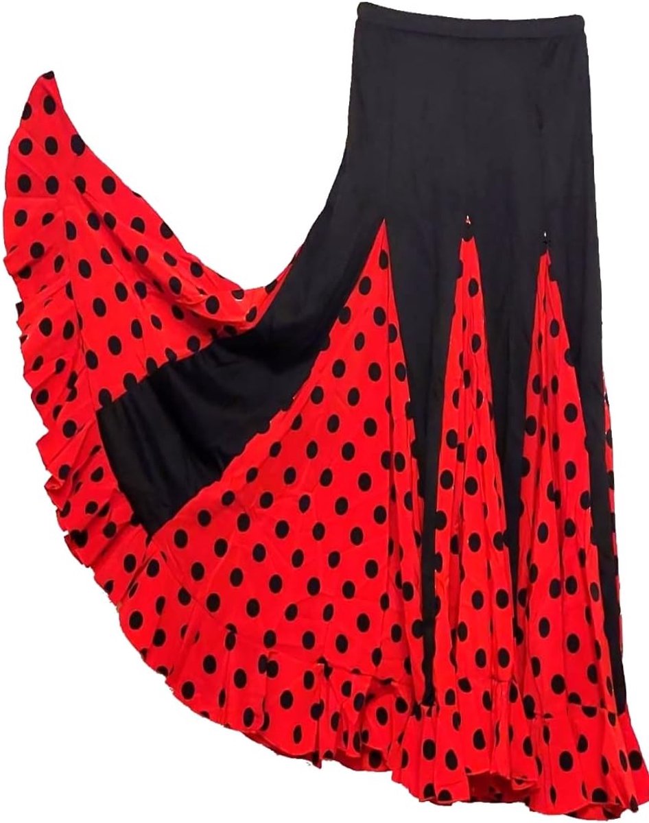 Rode Flamenco Dansrok met Stippen