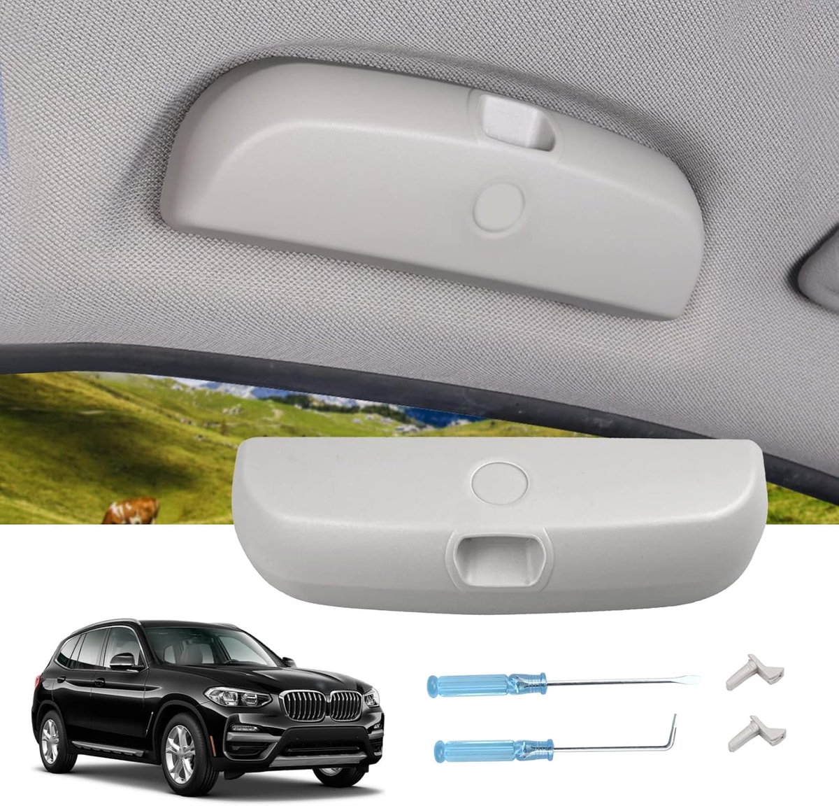 Zonnebrilhouder auto - Compatibel met BMW modellen - Interieuraccessoire - Houdt je zonnebril veilig - SnelShoppen
