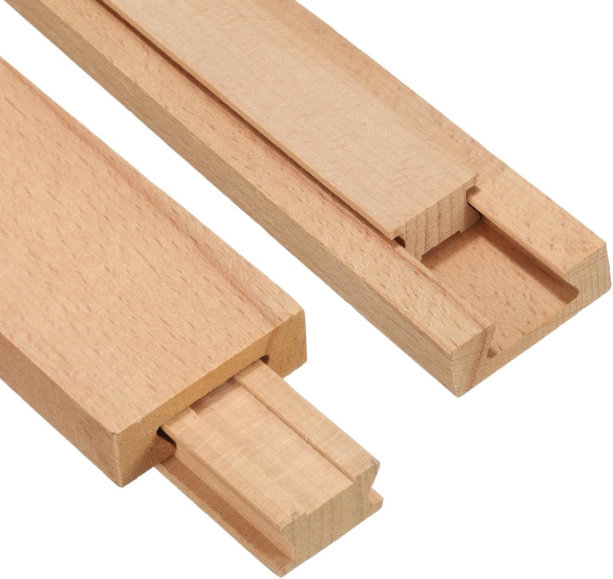 2 Set Houten Schubladen Geleiders 25 Cm (9-7/8") Klassieke Houten