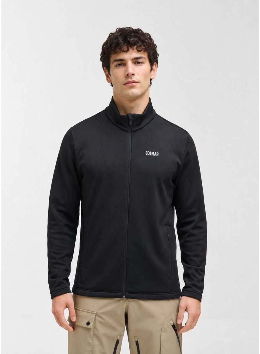 Colmar Zwarte elastische fleece ski sweater