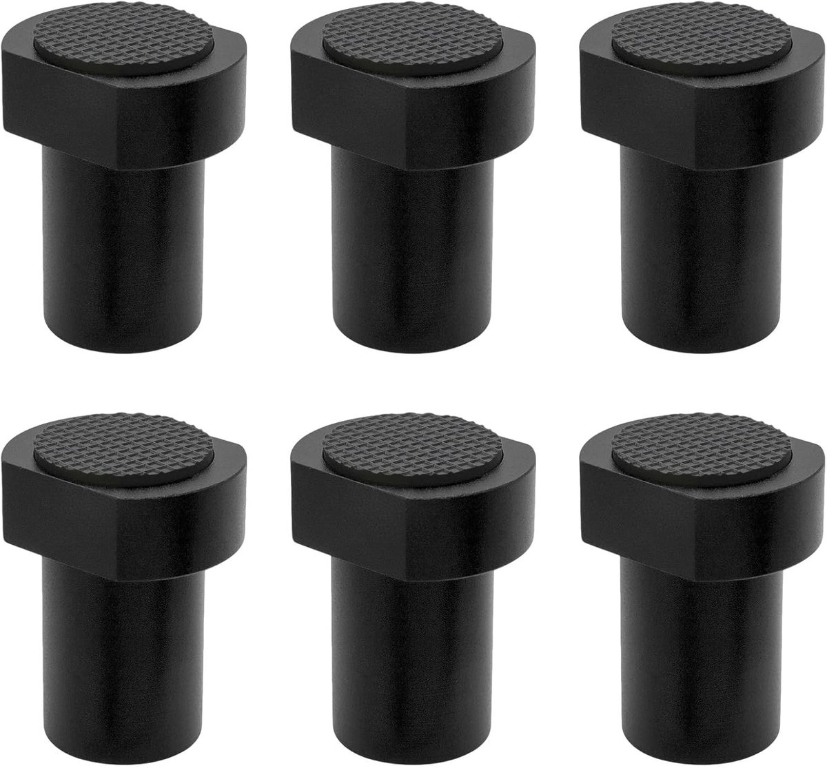 6 stuks bankhaken 20 mm, aluminiumlegering bankhaken, zwarte bankhaken voor alle platte tafels met 20 mm boringen