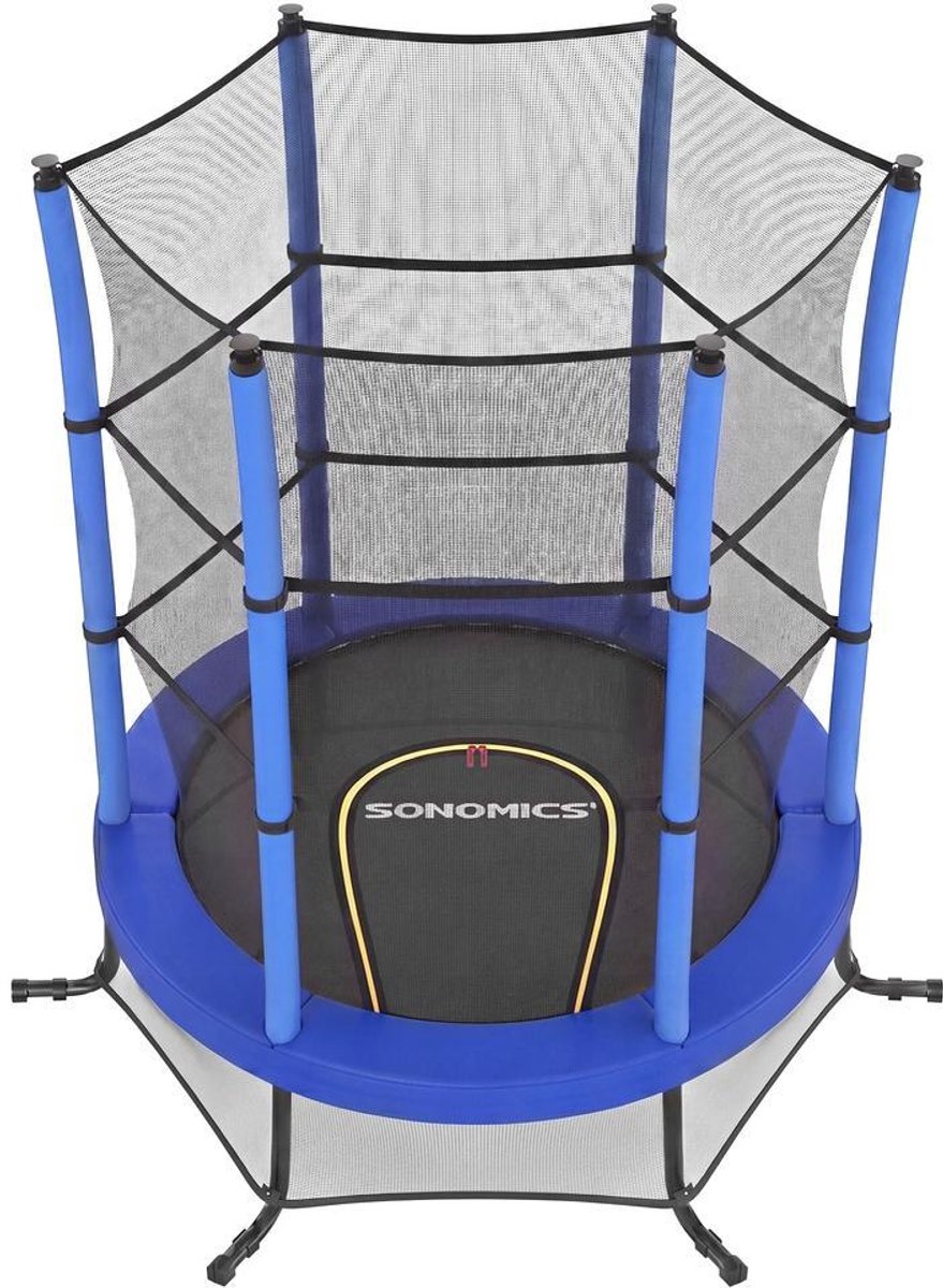 Kindertrampoline - 174 cm kindertrampoline met veiligheidsnet - Blauw