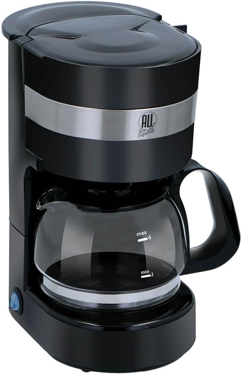 SnelShoppen - Koffiemachine 24V - Filterkoffiezetapparaat 0.65L - Voor Auto en Vrachtwagen - Drupstop en Warmhoudfunctie - Zwart