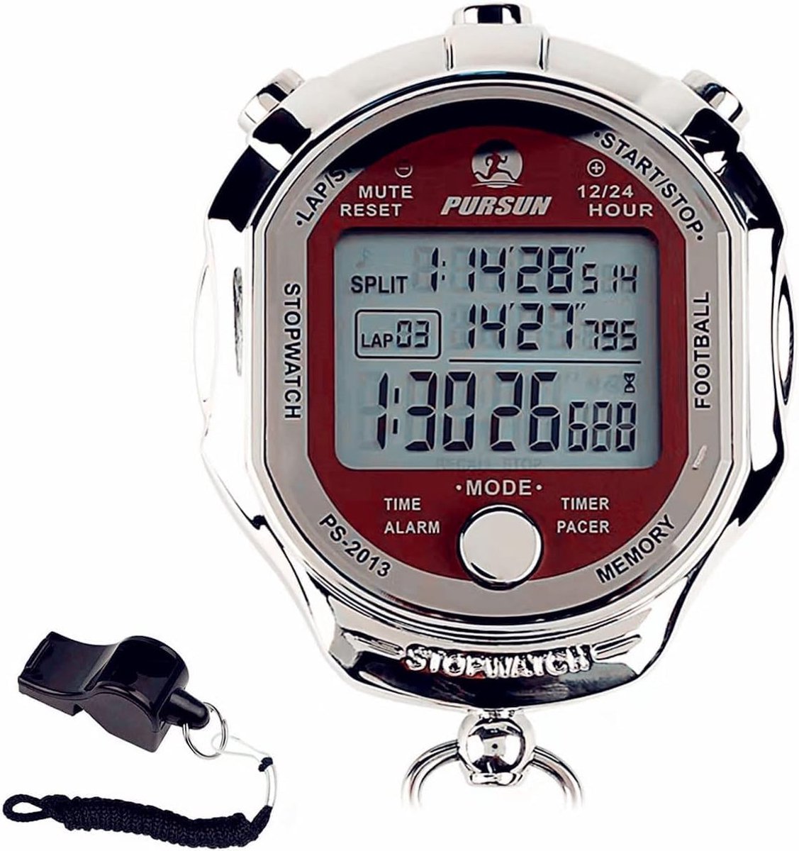 Stopwatch - metalen stopwatch - waterdicht - nauwkeurige timer voor sportactiviteiten - ShopVlot