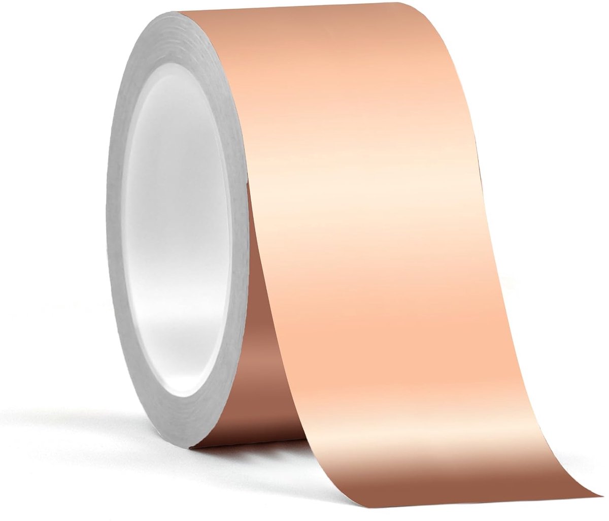 koperfolie, zelfklevend, voor slakkenafweer, slakkenband voor gitaarholtes, elektrische geleidende band om te solderen, voor glasschilderen en meer (50 mm x 15 m)