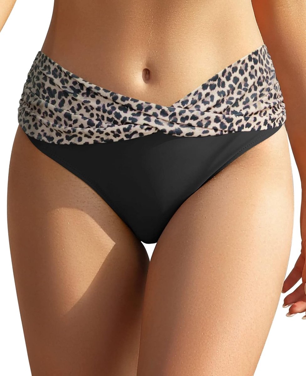 Damesbikinisbroek, rechte boogdecoratie, klassiek, triangel-zwembroek, badkleding, strandbroek, matige afdekking voor vrouwen…