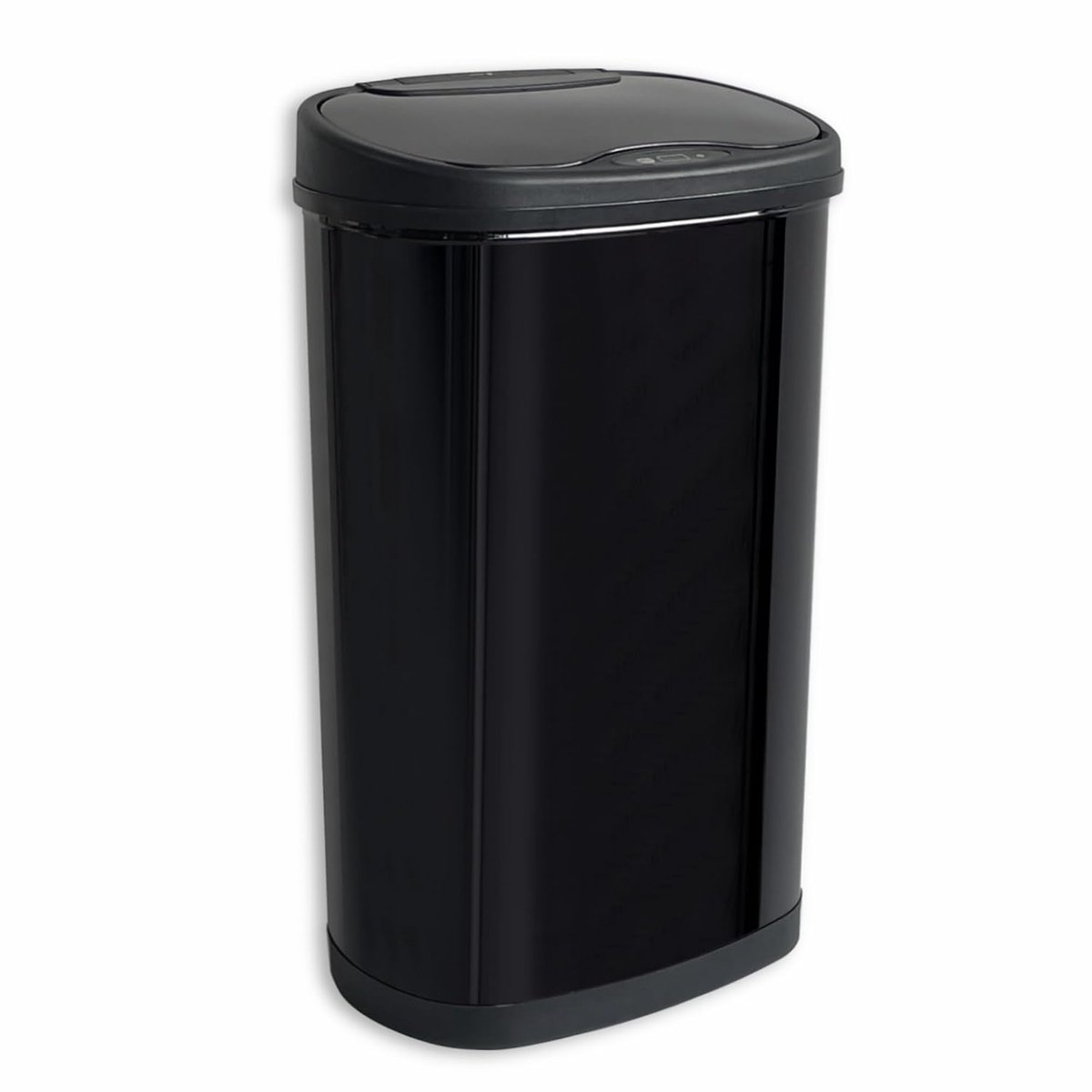 SnelShoppen - Sensor Prullenbak Dubbel - 50 Liter - 1x20 en 1x30 Liter - RVS - Zachte Sluiting - Vingerafdrukvrij - Modern Design - Zwart