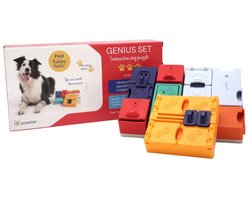Pawzler Genius Set - modulaire interactieve hondenpuzzel - set met basis en puzzelstukken