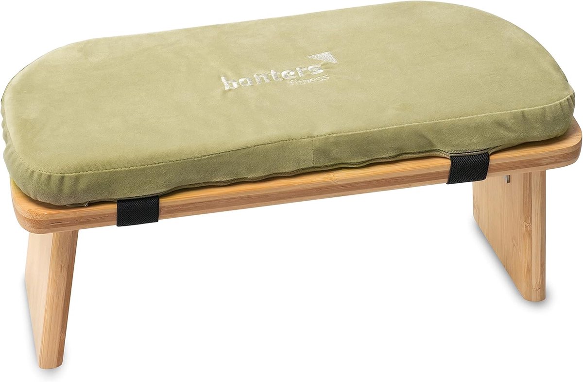 Meditatiebank - Ergonomisch ontwerp - Vouwbare bamboe yogastool - Optimale knielhouding voor diepe ontspanning - ShopVlot