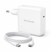 AB Goods USB C Oplader - 67W Snellader - USB C Adapter - Adapter + Kabel 2M - Geschikt Voor iPhone Oplader 15 / 16 / 17 - Snellader Oplaadkabel
