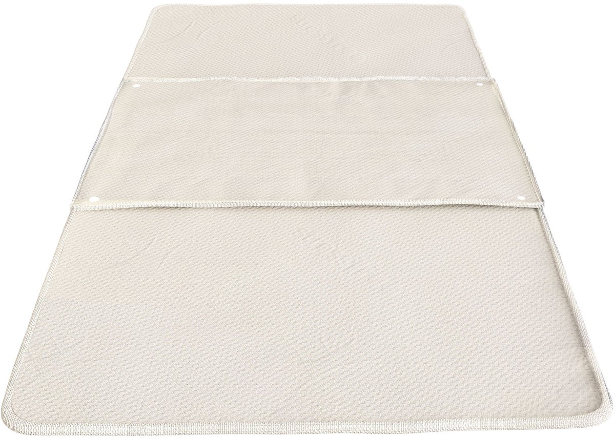 White Stone The White Stone Waterdichte Matrasbeschermer 80x190 cm met Afneembare Absorberende Bedpad | Stress Free Stof, Hypoallergeen en Antibacterieel met Bevestigingsclips Bianco