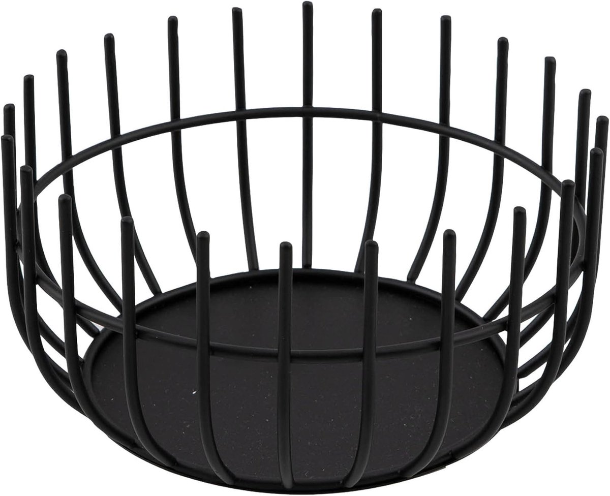 Wire mand zwart by Tore Bleuzé 20cm