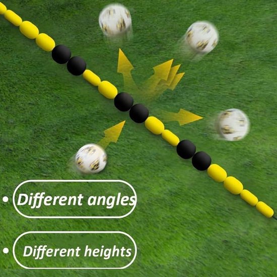 Doelman Trainingsdeflector - Voetbal Rebounder - Keeper Reflexen Trainen - Onregelmatige Bal Richting - 275 meter - Zwart — afbeelding 2
