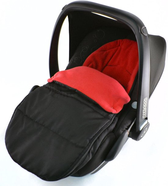 Autostoelhoes - Voetenzak Kinderwagen - Baby Comfort - Draagbaar Ontwerp - 41 x 33 x 8 cm - Vuurrood — afbeelding 2