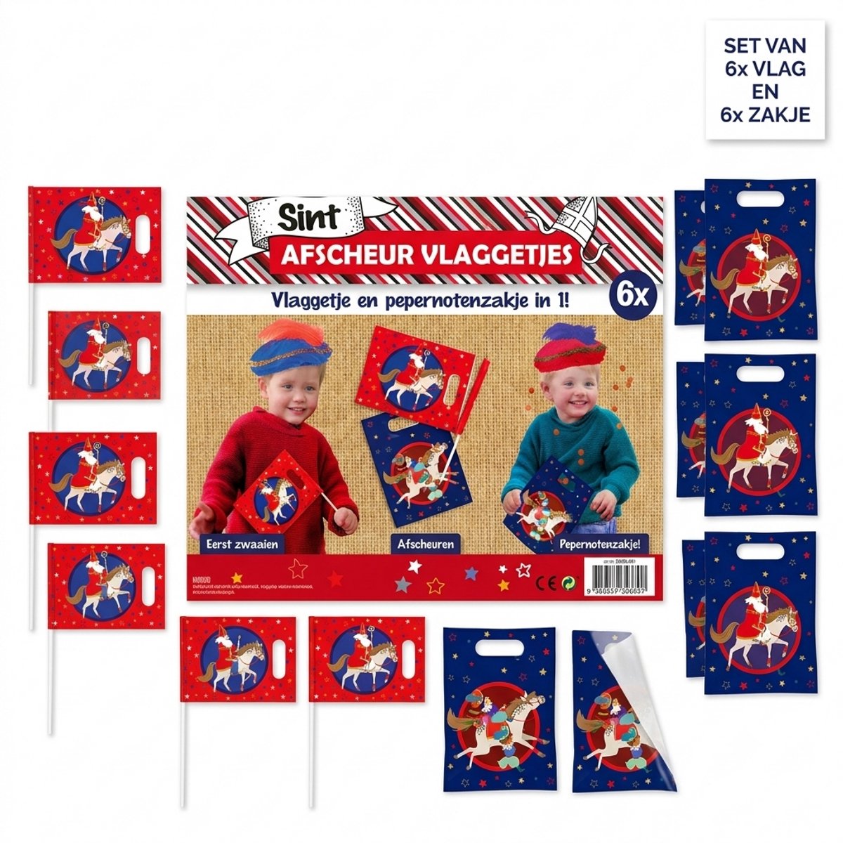 sinterklaas Vlaggetje en zakjes
