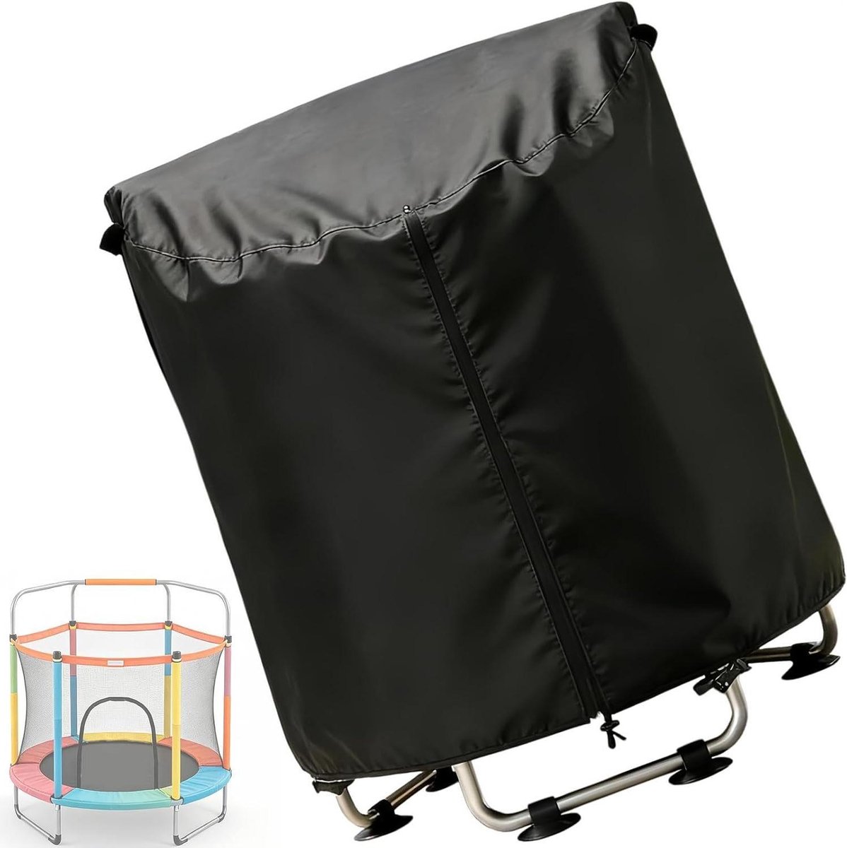 Trampoline Beschermhoes - Trampoline Luifel Zonwering - Bescherming Buiten - UPF 50+ UV-bescherming - 147x145cm - Enkel attribuut