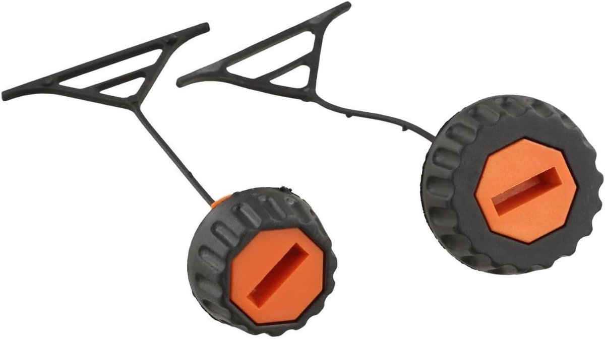 Kettingzaag Dop Set - Olie Dop - Apparatuur Onderhoud - Lekvrije Afdichting - 2 Stuks - Zwart Oranje