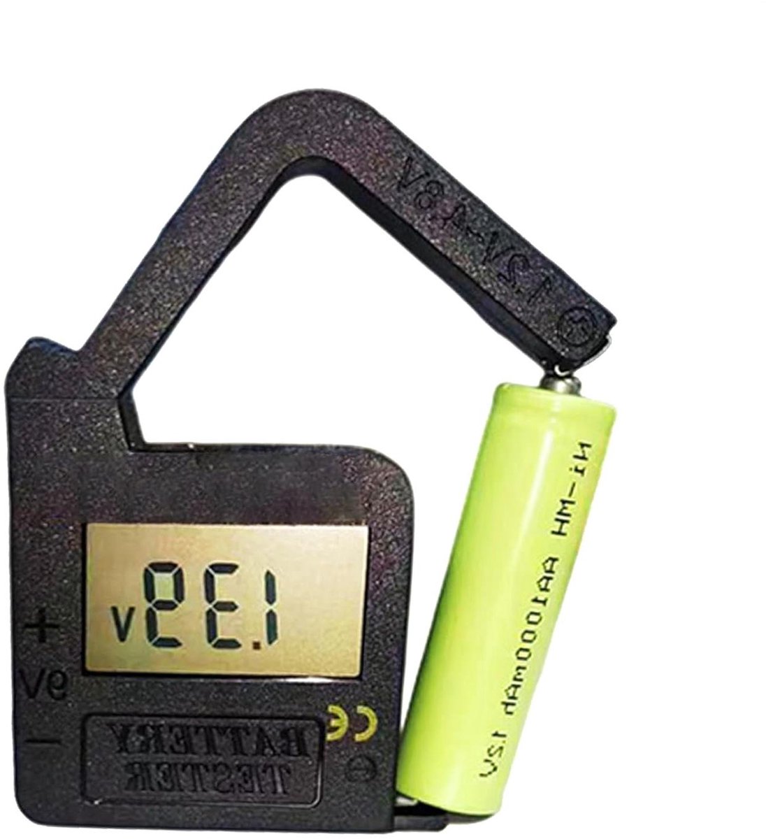 Batterijtester - Batterij indicator - Batterij status controleren - Digitaal LED display - Compact formaat - Meerkleurig