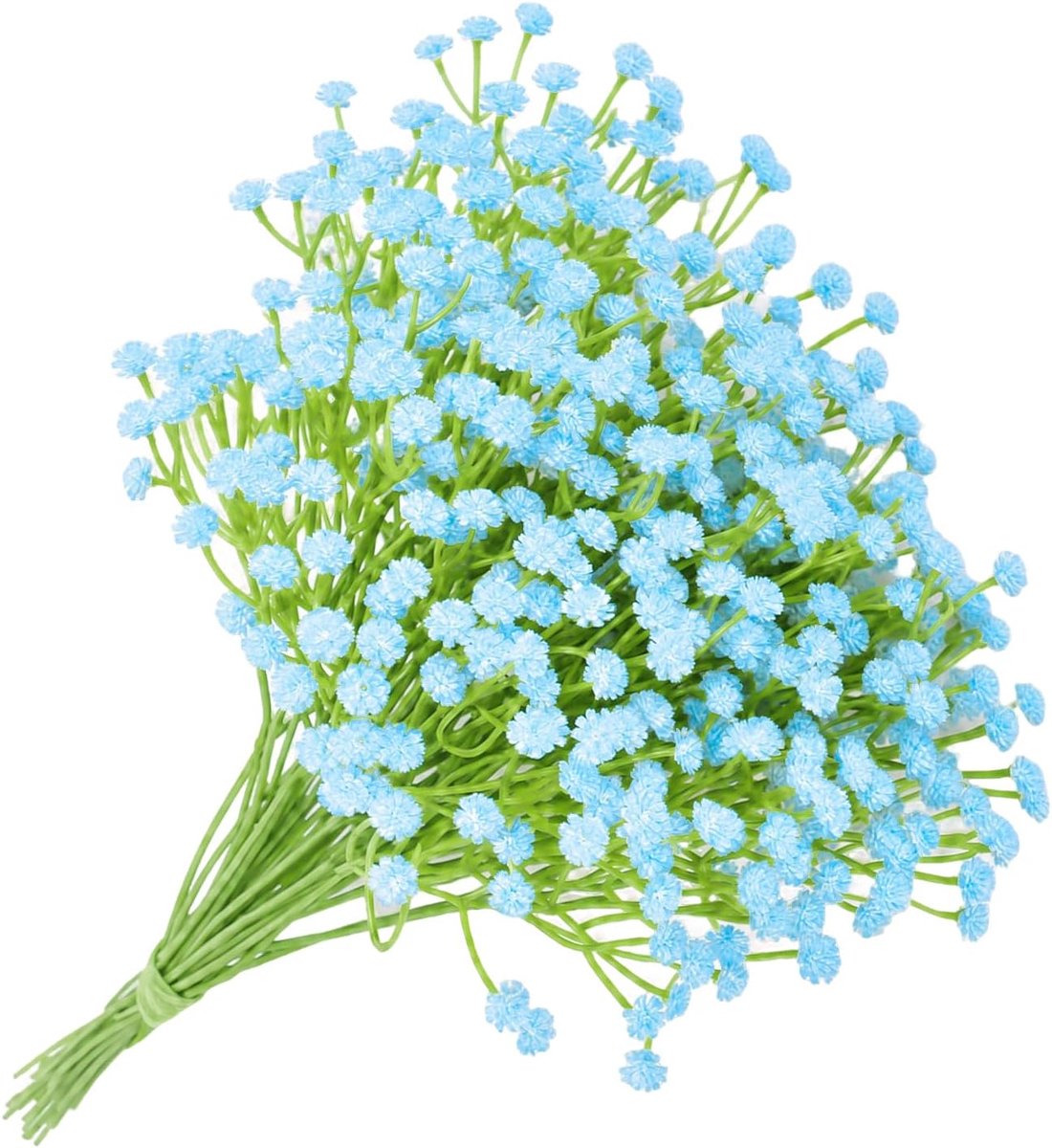 SnelShoppen - 15 Stuks Kunstmatige Gipskruid - 29,5 cm Kleine Kunstbloemen - Lichtblauwe Bloemen voor Vaas, Bruiloft Centerpieces, Boeket en Feestdeco
