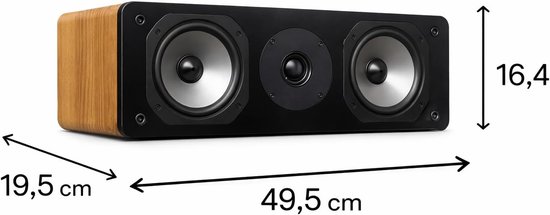 Center Luidspreker - Home Cinema Speaker - Film Geluid Verbeteren - Dubbele Woofer 5.25 Inch — afbeelding 5