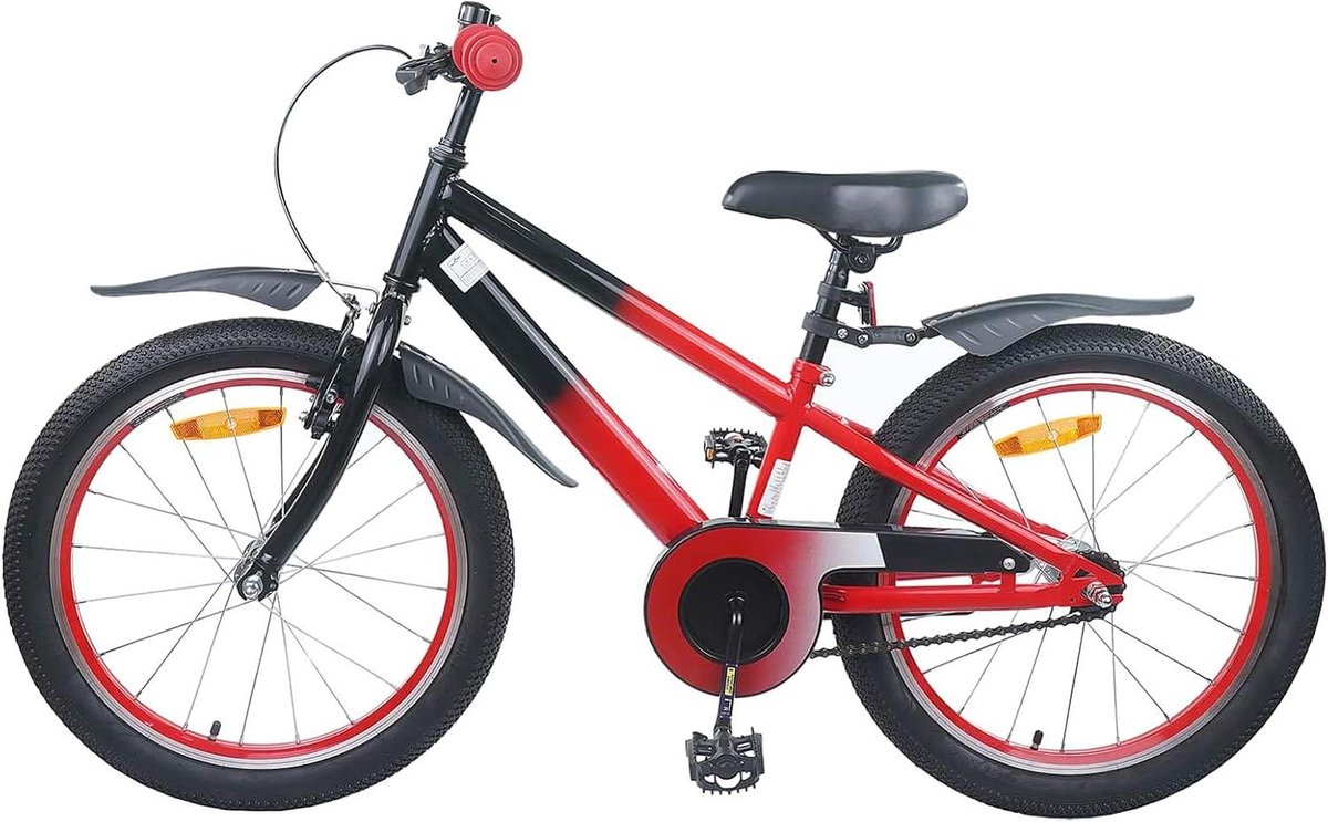 Kinderfiets Stalen Frame sfiets sfiets Veilig Fietsen Verstelbaar Zadel 110 x 57 x 20 cm