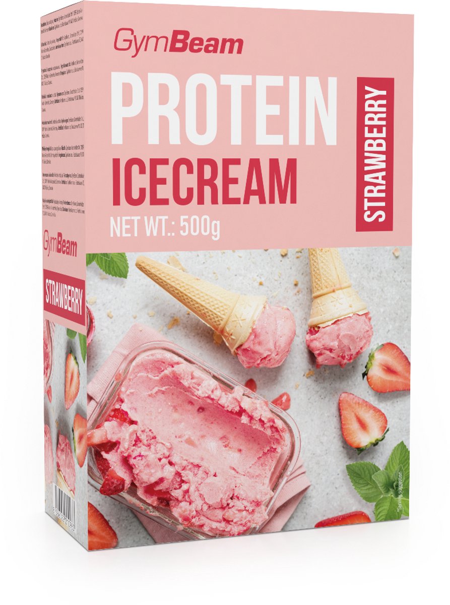GymBeam Eiwitijs 500 g aardbei