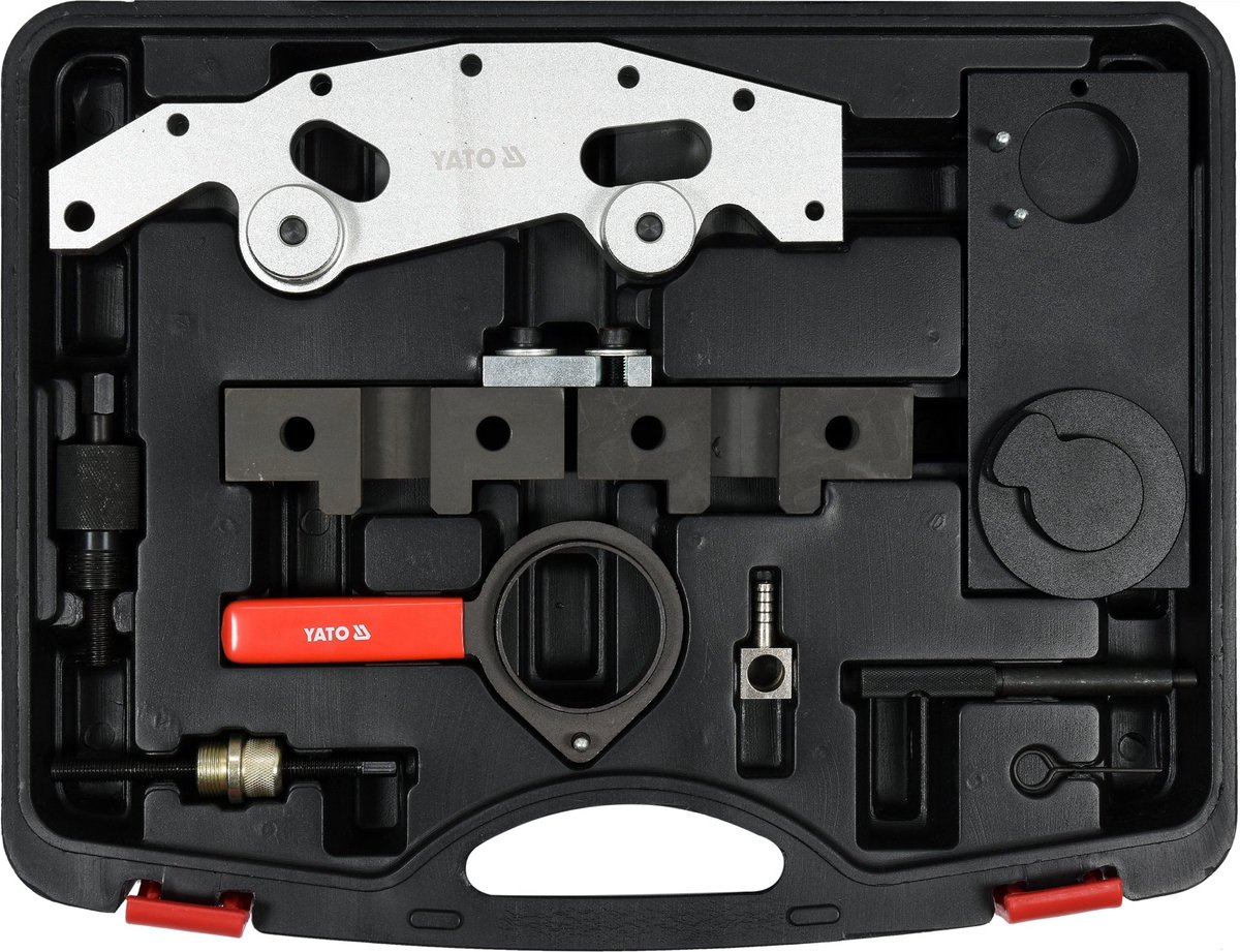 Professionele Distributie Borgset met VANOS Afstelgereedschap voor BMW – Voor M42, M44, M50, M52, S50US, S52US Motoren – E36, E39, E38 – Timingset met Koffer