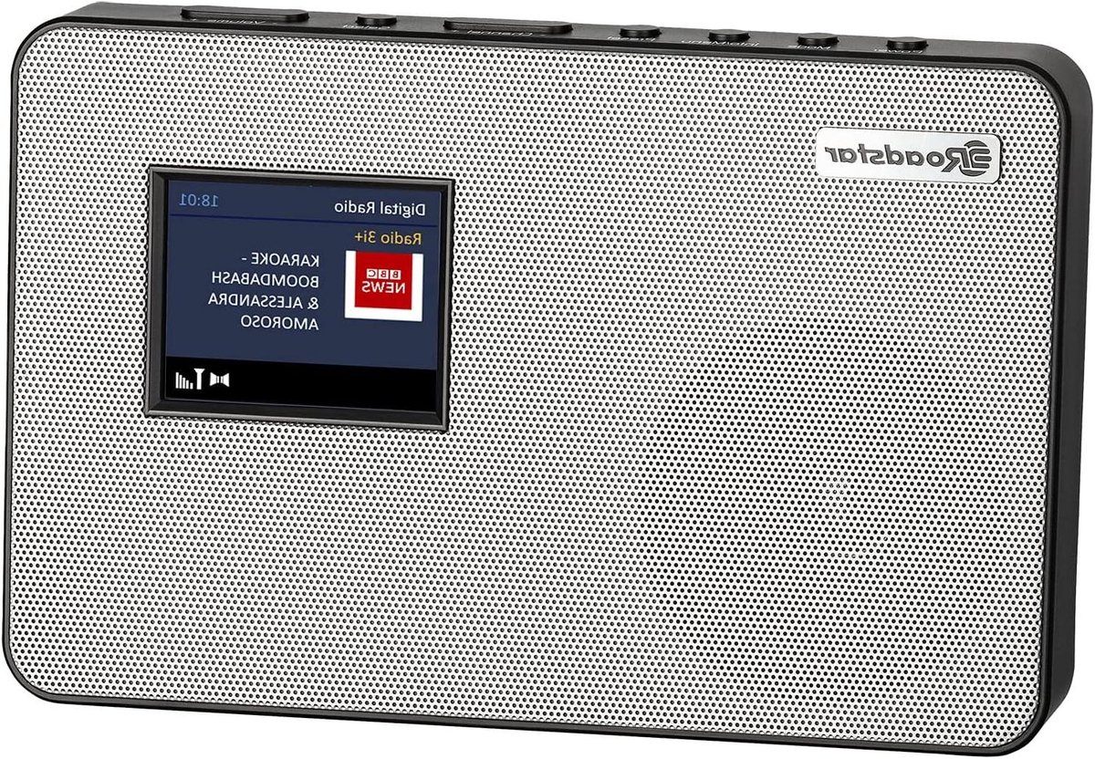 Digitale Radio met Wekker - Klokradio DAB FM - Muziek Luisteren - Dubbele Wektijden - Compact - Zwart Zilver
