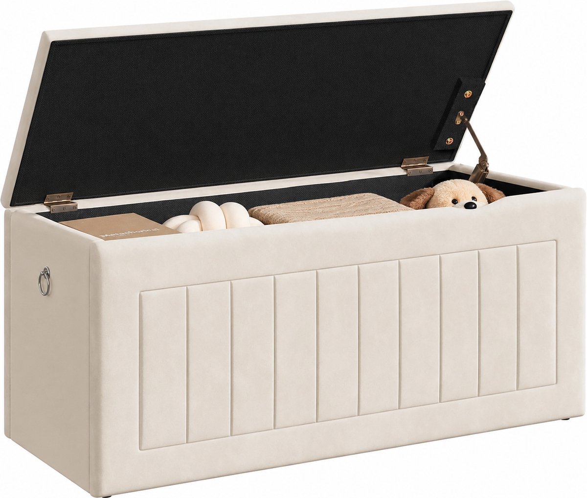 Signature Home Speelgoedkist met Deksel Beige