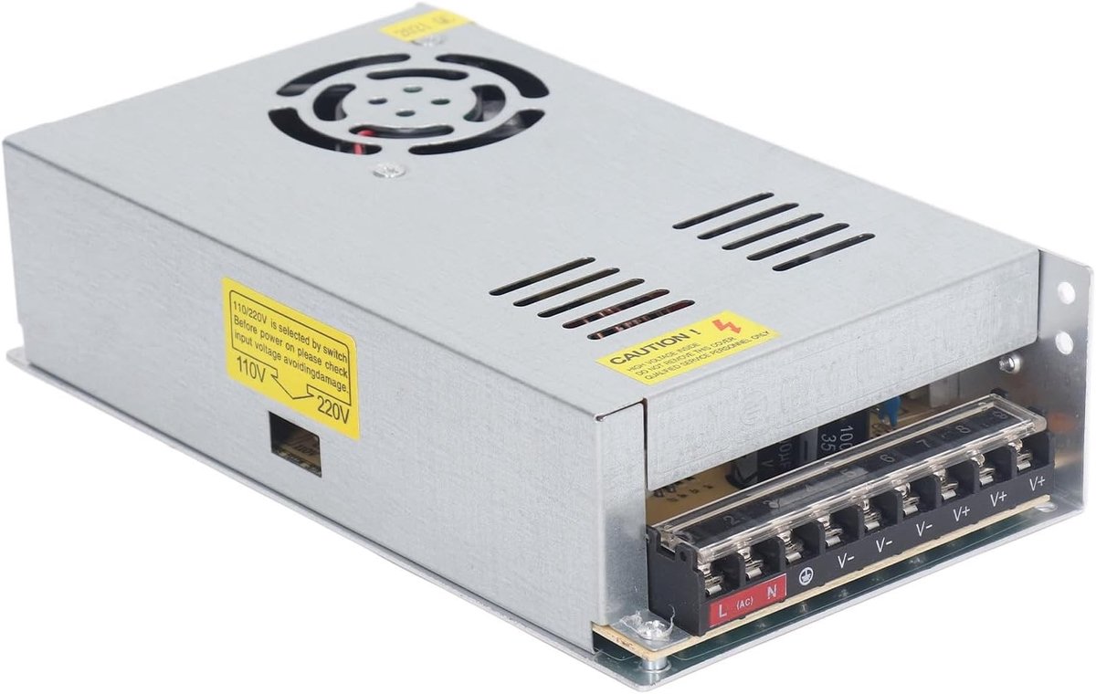 Voeding voor 3D Printers, 24V 15A, 360W DC Voeding met Inverter en Beveiligingsfuncties voor Anet A8 Plus E16 ET4, Geschikt voor 110V/220V AC Ingang