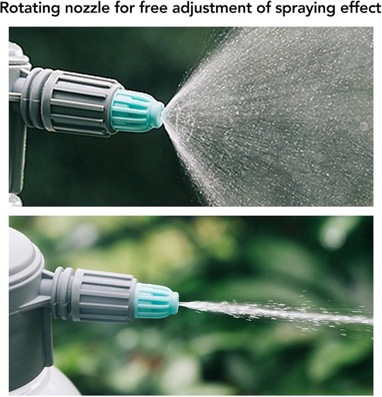 Hand Spuitfles - Drukspuit Tuin - Planten Water Geven - Luchtdruk Ontwerp - 2L - Zwart — afbeelding 5