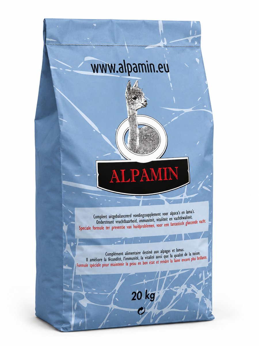 Alpamin - Alpaca mineralenbrok - Alpacavoer - 20kg